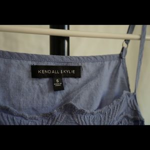Kendall & Kylie light blue tank top